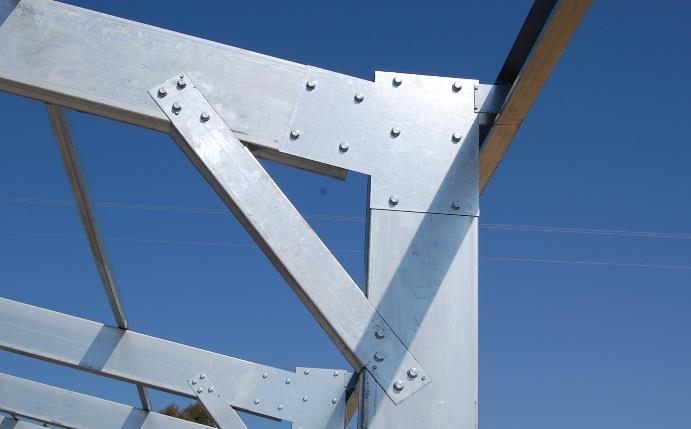 Steel building assembly detail